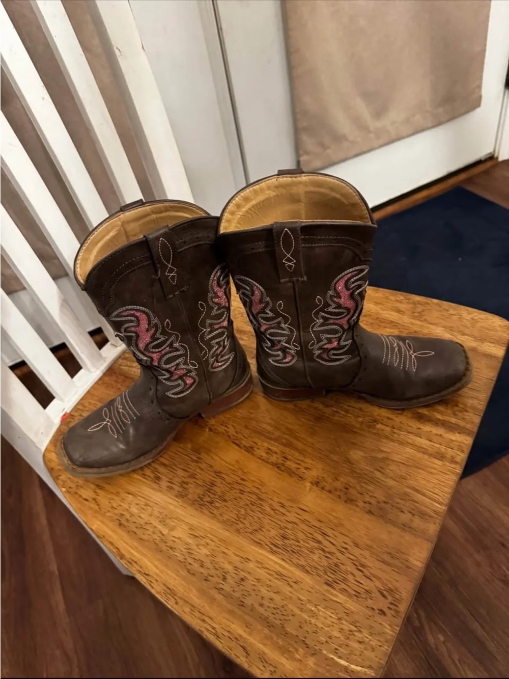 Roper Tan and Brown Kids' Western Boot